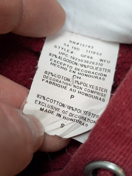 Sweat à Capuche CHAMPION Vintage Homme S Bordeaux Hoodie Logo Brodé Rare