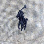 Chemise Ralph Lauren bleue manches courtes logo bleu avec poche taille M oxford 
