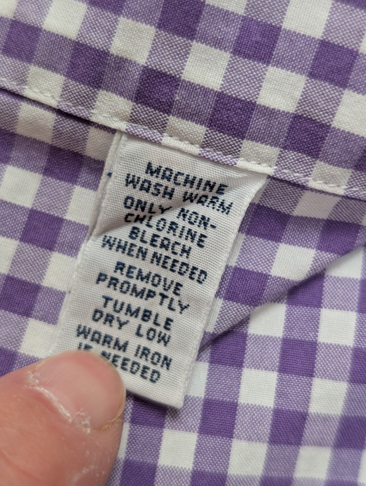Chemise Ralph Lauren violet logo vert petits carreaux taille XXL #2578