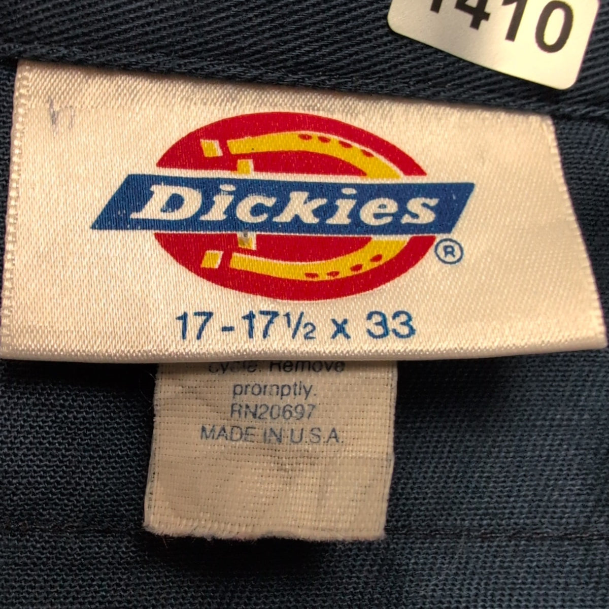 Chemise Dickies Made in USA XL XXL Bleu Marine Workwear Poches