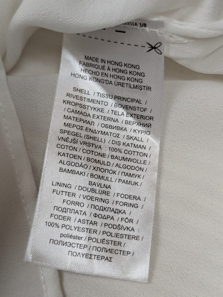 Pull Lauren Ralph Lauren Femme Blanc Crème Doublé Coton Taille M Excellent État