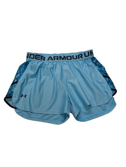 Short Under Armour Bleu Ciel Coupe Lâche - Femme Taille M