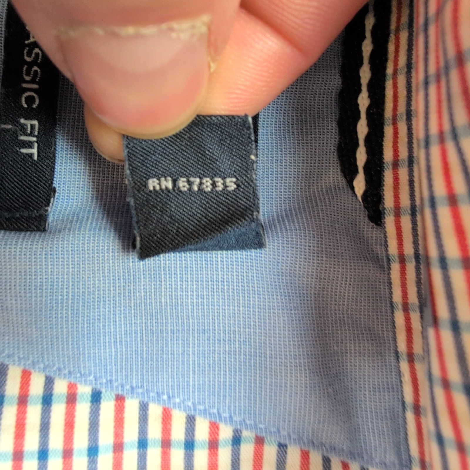 Chemise Nautica XXL Bleu Blanc Rouge Carreaux 100% Coton Classic