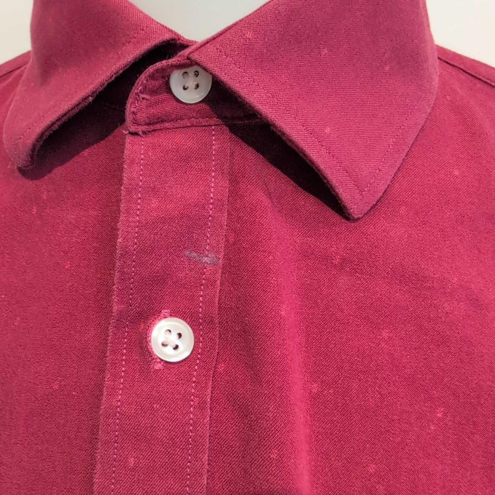 Chemise Tommy Hilfiger Rouge à Motifs Manches Longues Slim Fit - Taille L