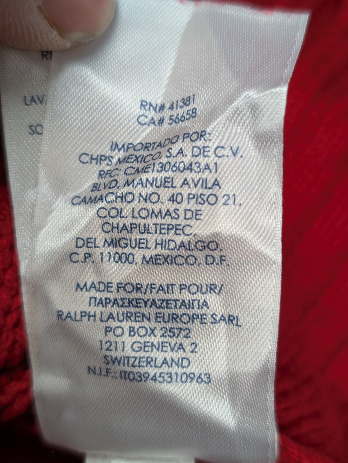 Pull CHAPS  Femme 3XL XXXG Rouge Vif Col V Torsades Coton