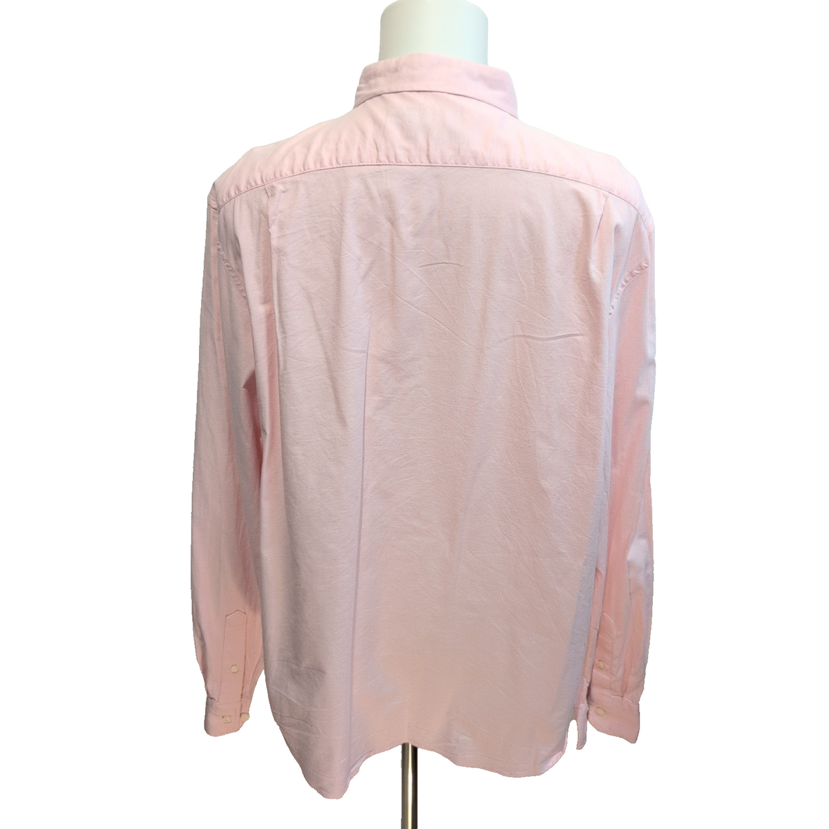Chemise Nautica XXL Rose Pâle Uni Stretch Classic Fit Logo Brodé manches longues