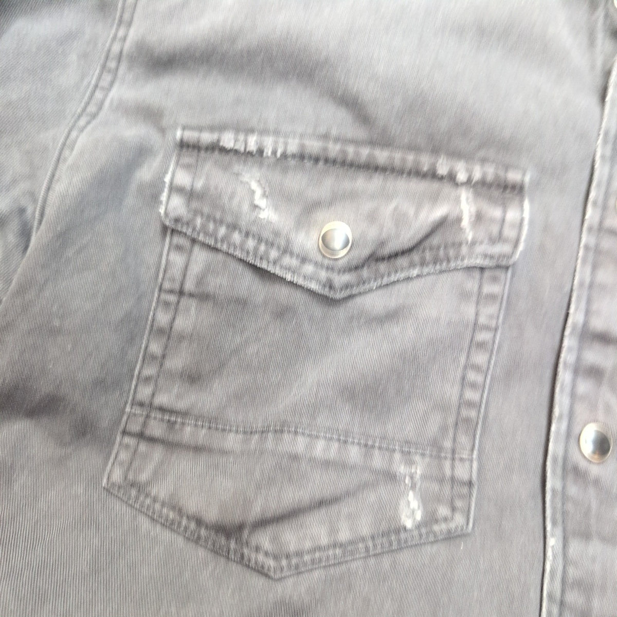 Chemise Jack & Jones Vintage Western Noir Style Vintage Jean Fin Taille S