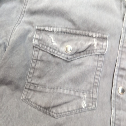 Chemise Jack & Jones Vintage Western Noir Style Vintage Jean Fin Taille S