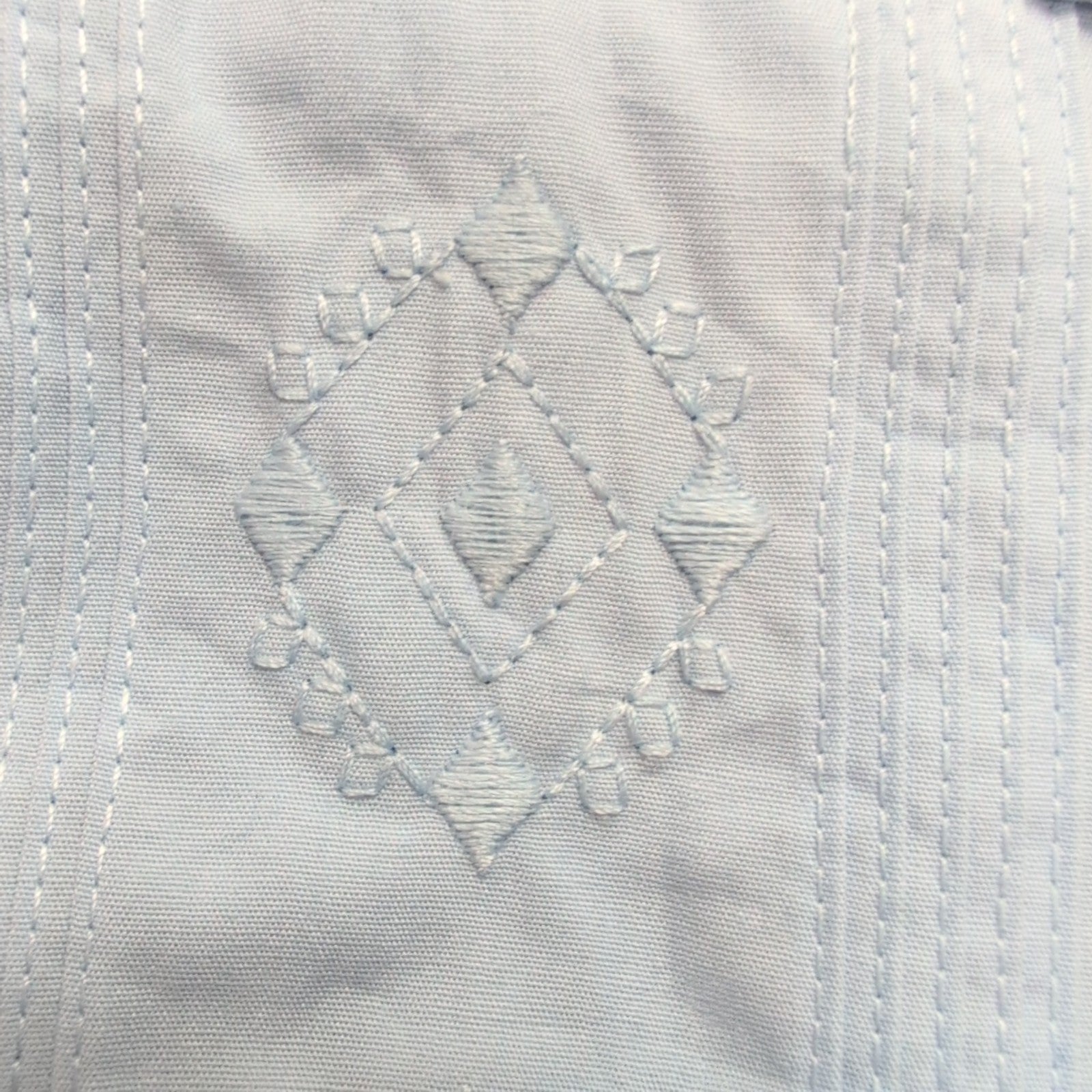 Chemise Hawaïenne Havanera Cuba Panama L Bleu Clair 4 Poches Manches Courtes