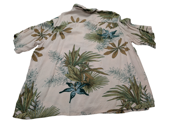 Chemise hawaïenne Puritan feuilles manches courtes taille L