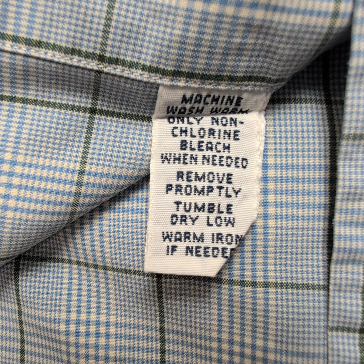 Chemise Ralph Lauren L Bleue Verte Carreaux Logo Vert Manches Longues