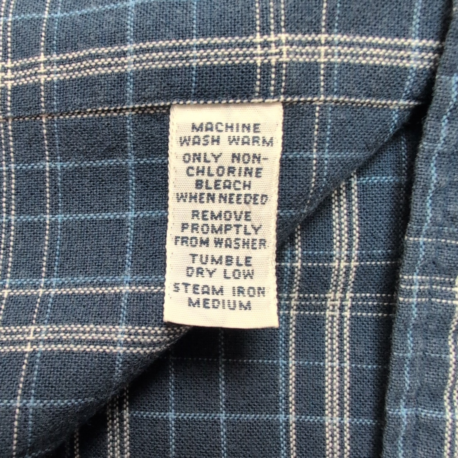 Chemise Ralph Lauren Blake 2XL Carreaux Bleu Marine Coton manches courtes