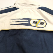 Harley Davidson Chemise Bleu Marine Blanche Manches Courtes Homme XL Vintage