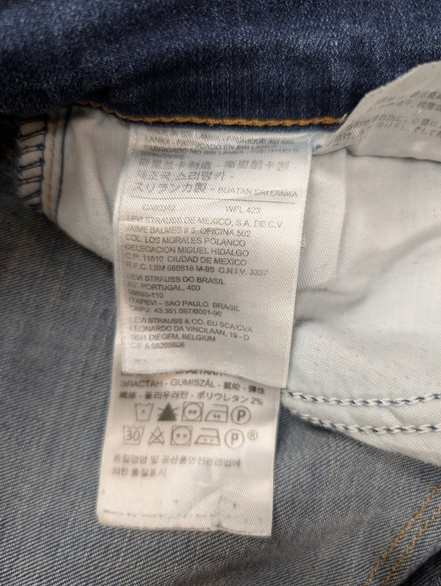 Jean Levi's 710 Super Skinny Femme Bleu Ultra Stretch W27 L30 T34/36