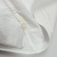 Chemise Ralph Lauren 3XLT 4XL Blanche Rayures Gaufrées Manches Courtes