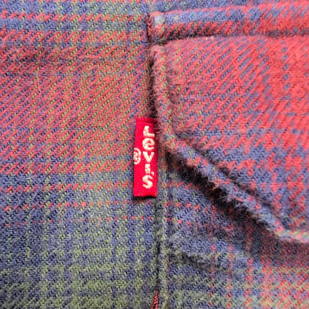 Chemise Levi's en flanelle épaisse chaude à carreaux coupe relaxed Taille L