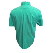 Chemise Ralph Lauren Homme M Vert Pomme Logo Violet Manches Courtes