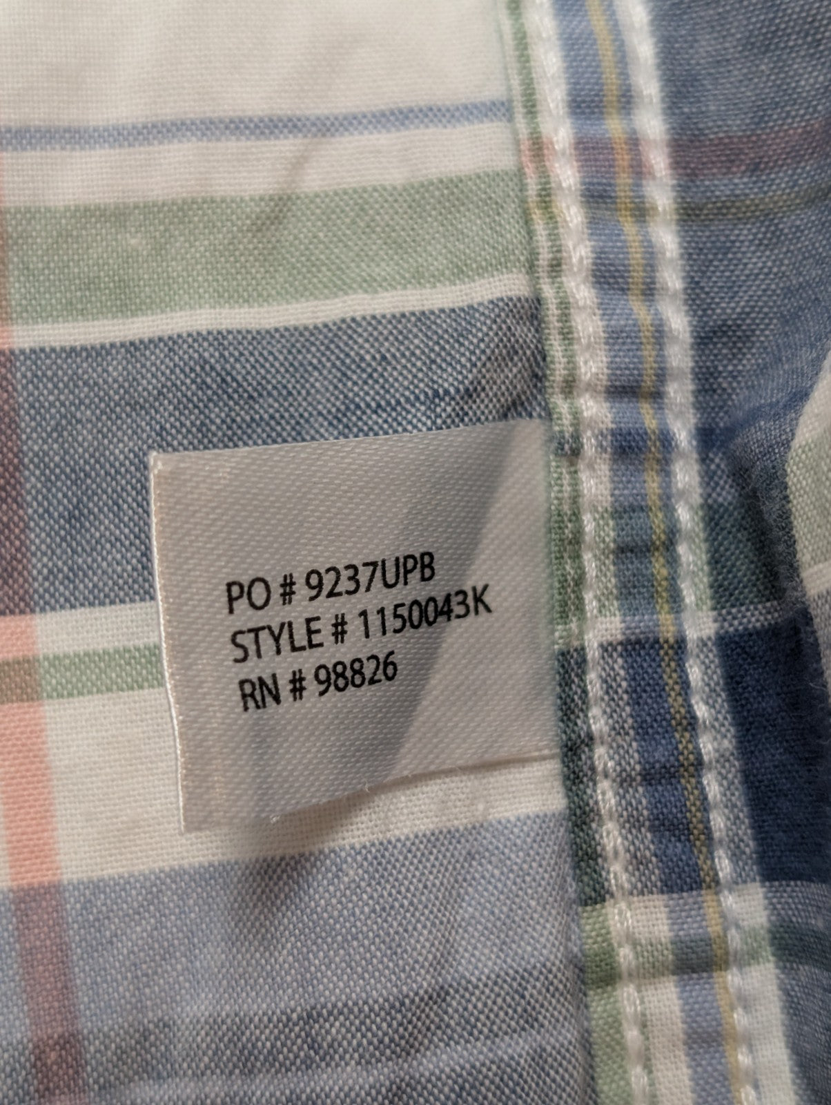 Chemise U.S. Polo ASNN manches courtes à carreaux logo rouge taille XL #252msch