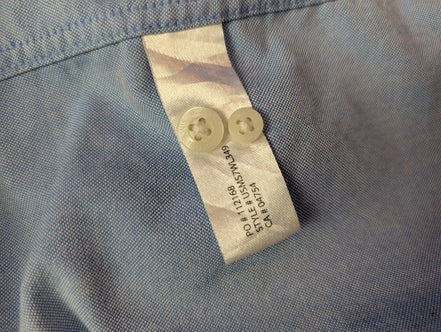 Chemise U.S. Polo ASSN bleu clair uni manches longues 1 poche taille L