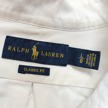 Chemise Ralph Lauren Taille L Classic Fit Coton Logo Marron Sri Lanka