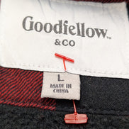 Surchemise Veste Matelassée Sherpa GOODFELLOW & CO Rouge & Noir Taille L |263S