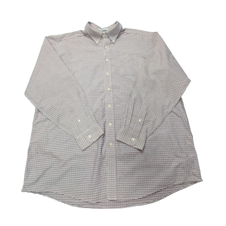 Chemise L.L. Bean rouge à petits carreaux taille XXL #82e