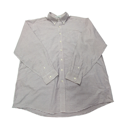 Chemise L.L. Bean rouge à petits carreaux taille XXL #82e