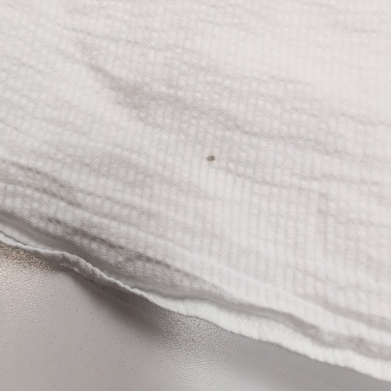 Chemise Ralph Lauren 3XLT 4XL Blanche Rayures Gaufrées Manches Courtes