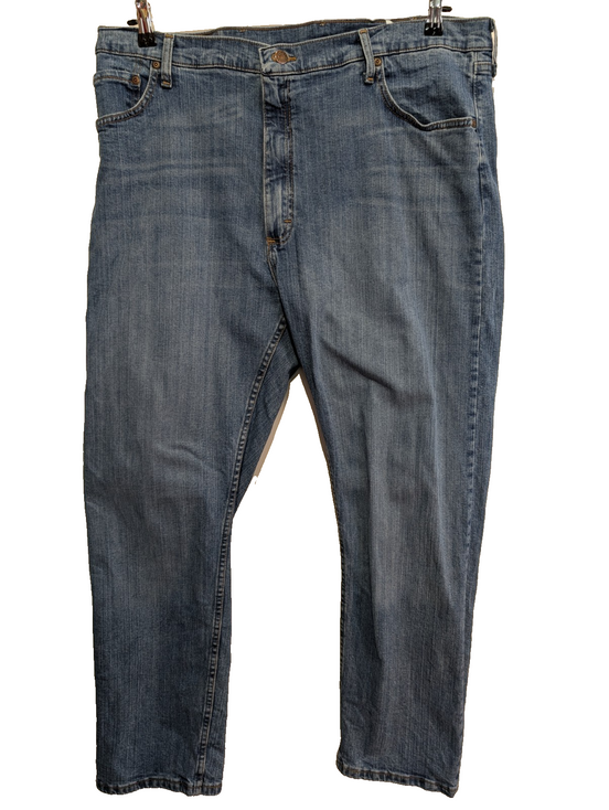 Jean Wrangler Vintage Regular Fit Homme W40 L30 Bleu Denim Stretch Confort