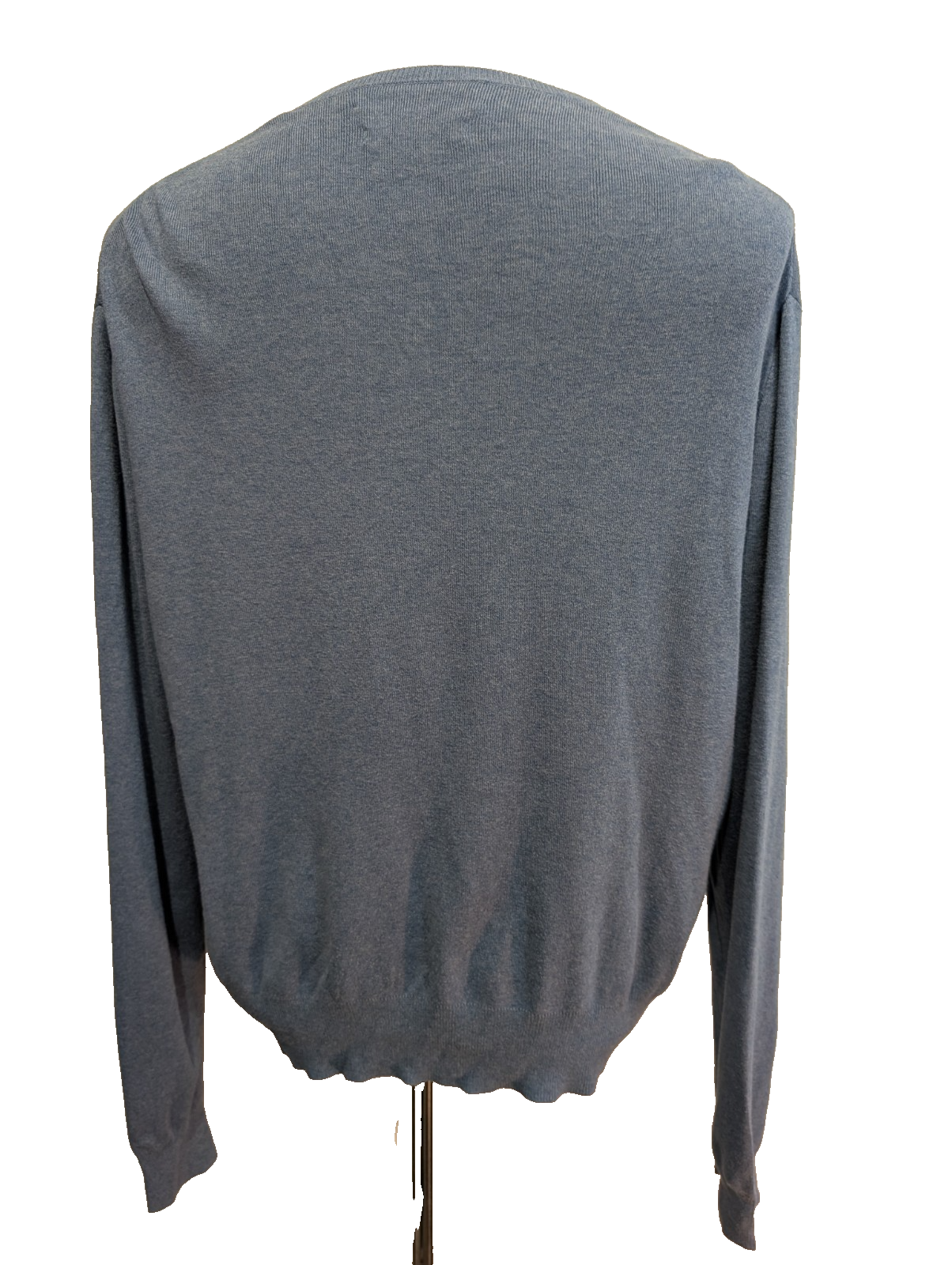 Pull Fin Polo Ralph Lauren Bleu Clair Col V Taille L Logo Rouge | 547WSR