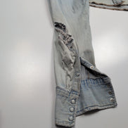 Chemise Wrangler 2XL Tall Jean Western Vintage GRUNG manches longues