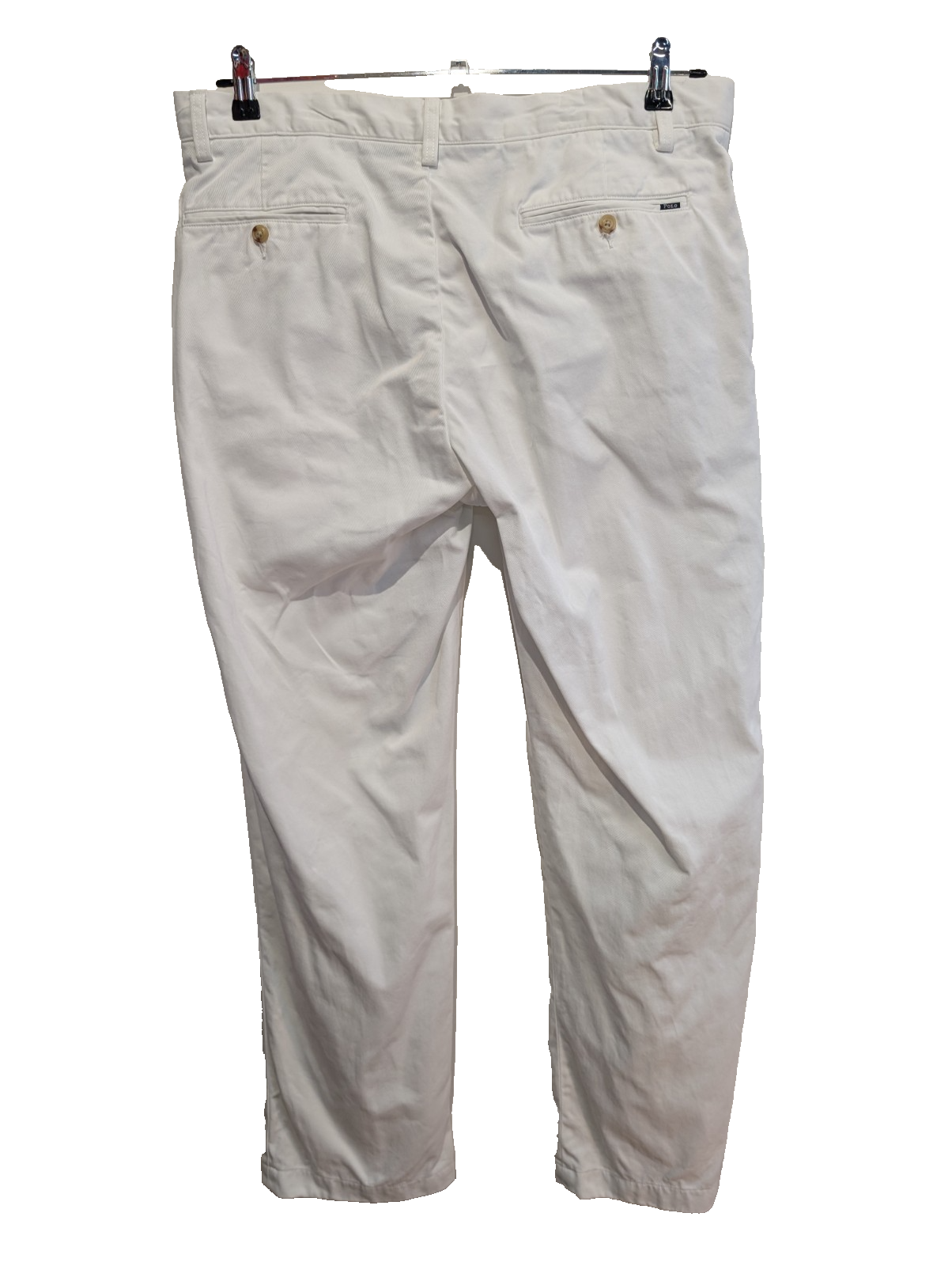 Pantalon Chino POLO RALPH LAUREN Blanc Pur ❄️ Taille W35 L32 ❄️ Classic Fit Chic
