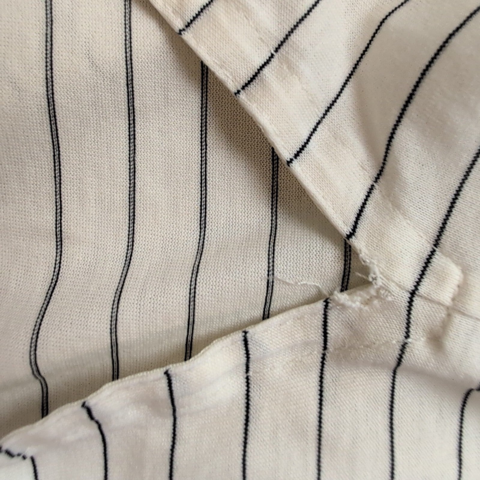 Polo Ralph Lauren Homme L Blanc Cassé Rayures Noires Logo Noir Polo