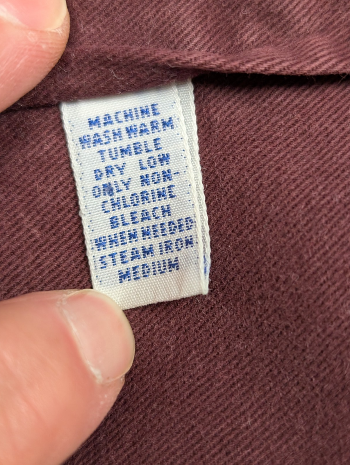 CHEMISE Ralph Lauren homme L Bordeaux uni chaude épaisse logo 🍷