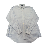 Chemise CHAPS blanche à rayures bleues taille M / L #145e