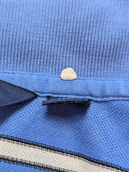 Polo manches courtes Polo Golf Ralph Lauren XL bleu rayures coton Pima