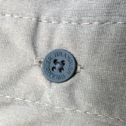 Chemise Wrangler Outdoor Homme Taille XL Technique Rando Gris Bleu