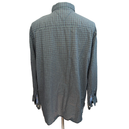 Chemise Tommy Hilfiger Verte À Petits Carreaux Regular Fit Taille XXL