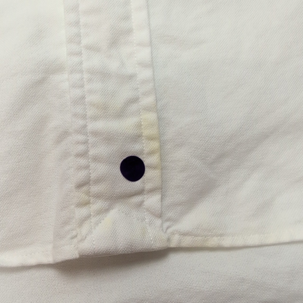Chemise Ralph Lauren Classic Fit XXL Blanc Uni Logo Marron manches longues
