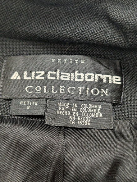 Veste Blazer Liz Claiborne Collection Noir 100% Rayonne Taille M