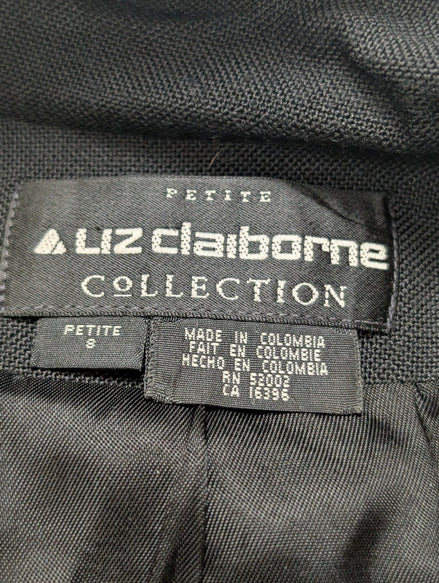 Veste Blazer Liz Claiborne Collection Noir 100% Rayonne Taille M