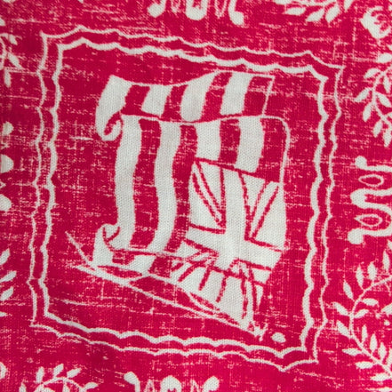 Chemise Hawaïenne Reyn Spooner M Made in Hawaii Rouge Motifs Coton