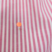 Chemise Docker's Manches Courtes Rayée Rouge - Taille XL (taille comme 2XL)