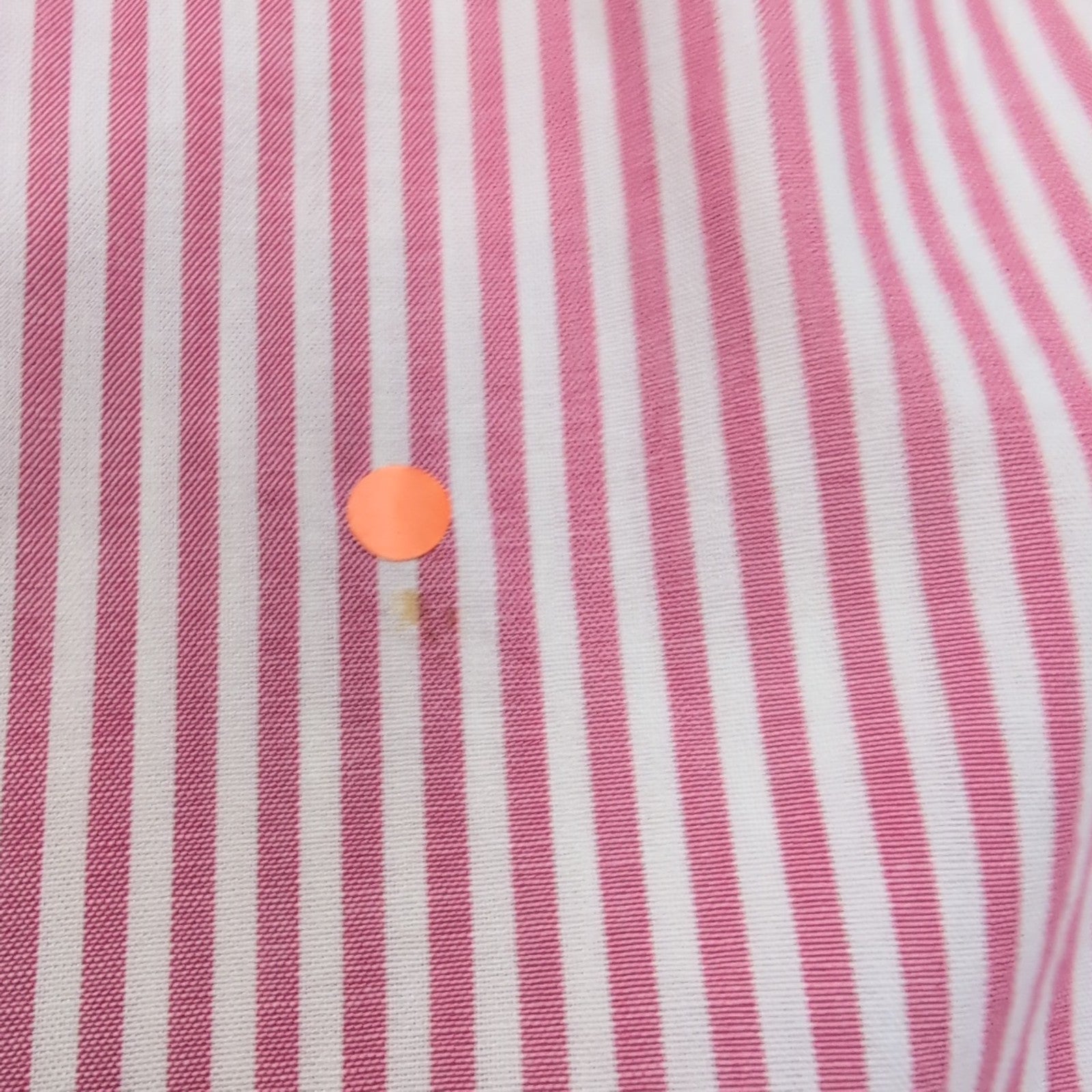 Chemise Docker's Manches Courtes Rayée Rouge - Taille XL (taille comme 2XL)