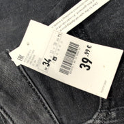 Jupe Longue Femme T34 Pimkie Jean Noir Stretch Neuve Étiquette 