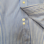 Chemise Chaps Bleue à Rayures Non Iron Stretch - Taille L/XL