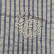 Chemise Chaps manches courtes bleu à rayures taille L #237msch