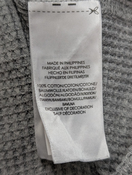 Sweat à capuche Polo Ralph Lauren M gris chiné logo noir coton hoodie