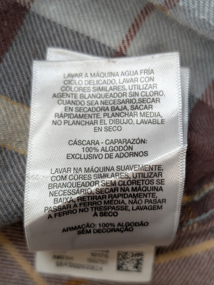 🏔️ Chemise COLUMBIA Taille L Flanelle Outdoor Carreaux Marron 2 poches