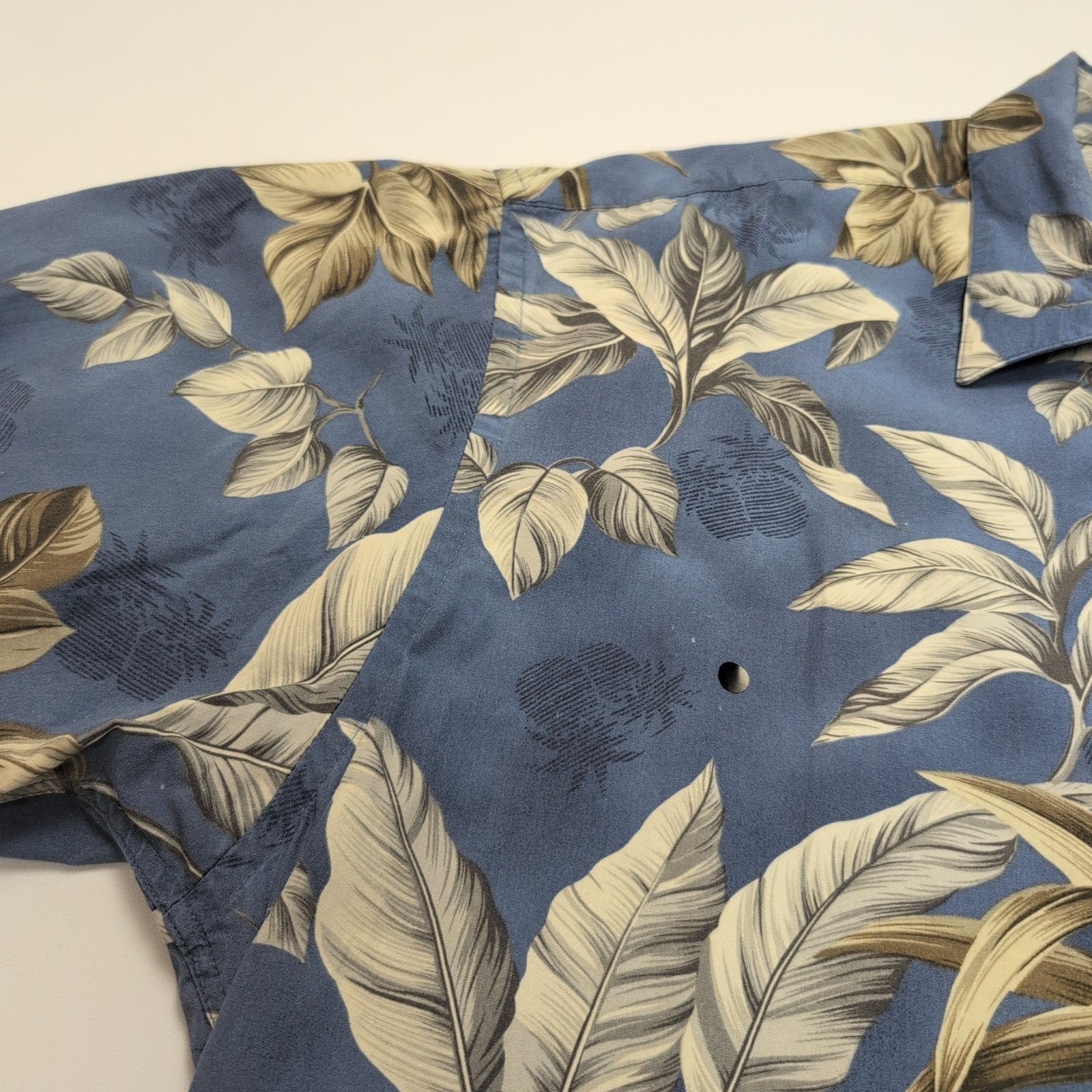 Chemise Hawaïenne Pierre Cardin XXL Coton Made in Korea Vintage Bleu